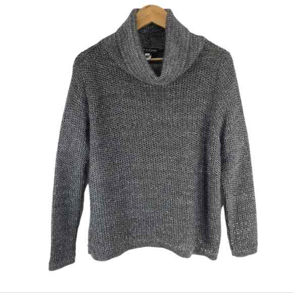 Diane Von Furstenberg Sweaters - Diane Von Furstenberg DVF Concepts Sweater Open Knit Gray Acrylic Mohair | L